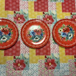 3 Pioneer Woman Salad Plates