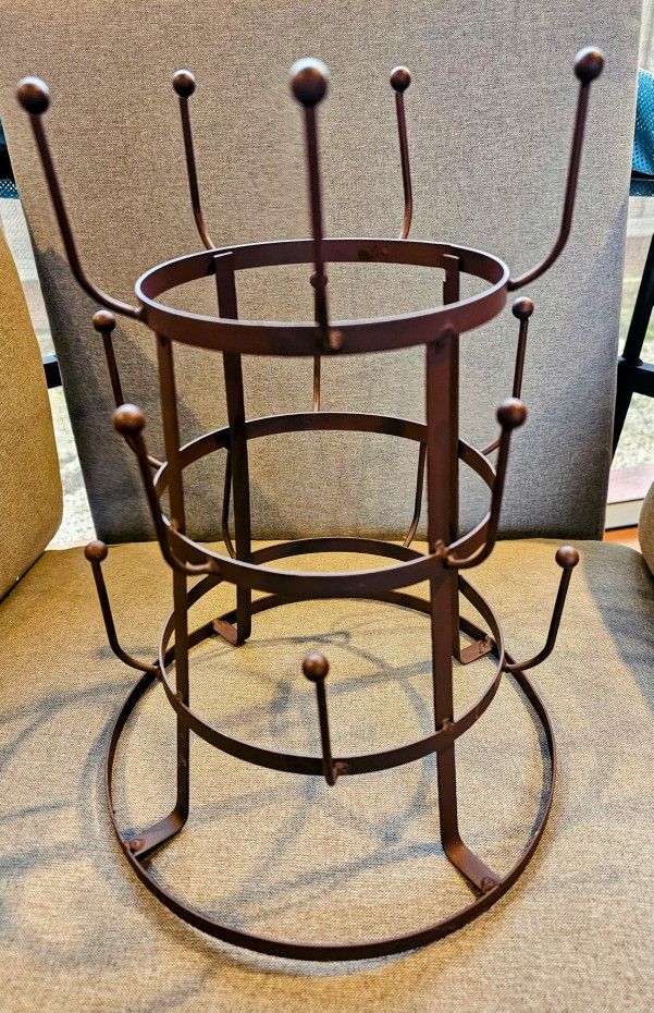 Vintage French 3 Tiered Wine Bottle Dryer