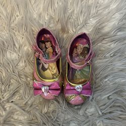 Toddler Pink and Gold Glitter Disney Princess heels size 7