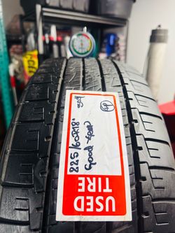 One 1️⃣ Used Tire Good Condition 225/60R18” Firestone
