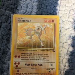 Pokémon Hitmonlee Holographic Fossil