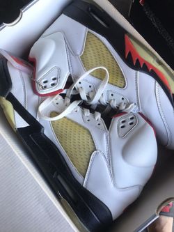 1999 fire red 5s Jordan 5s size 12