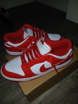 Red & White Nike Dunks