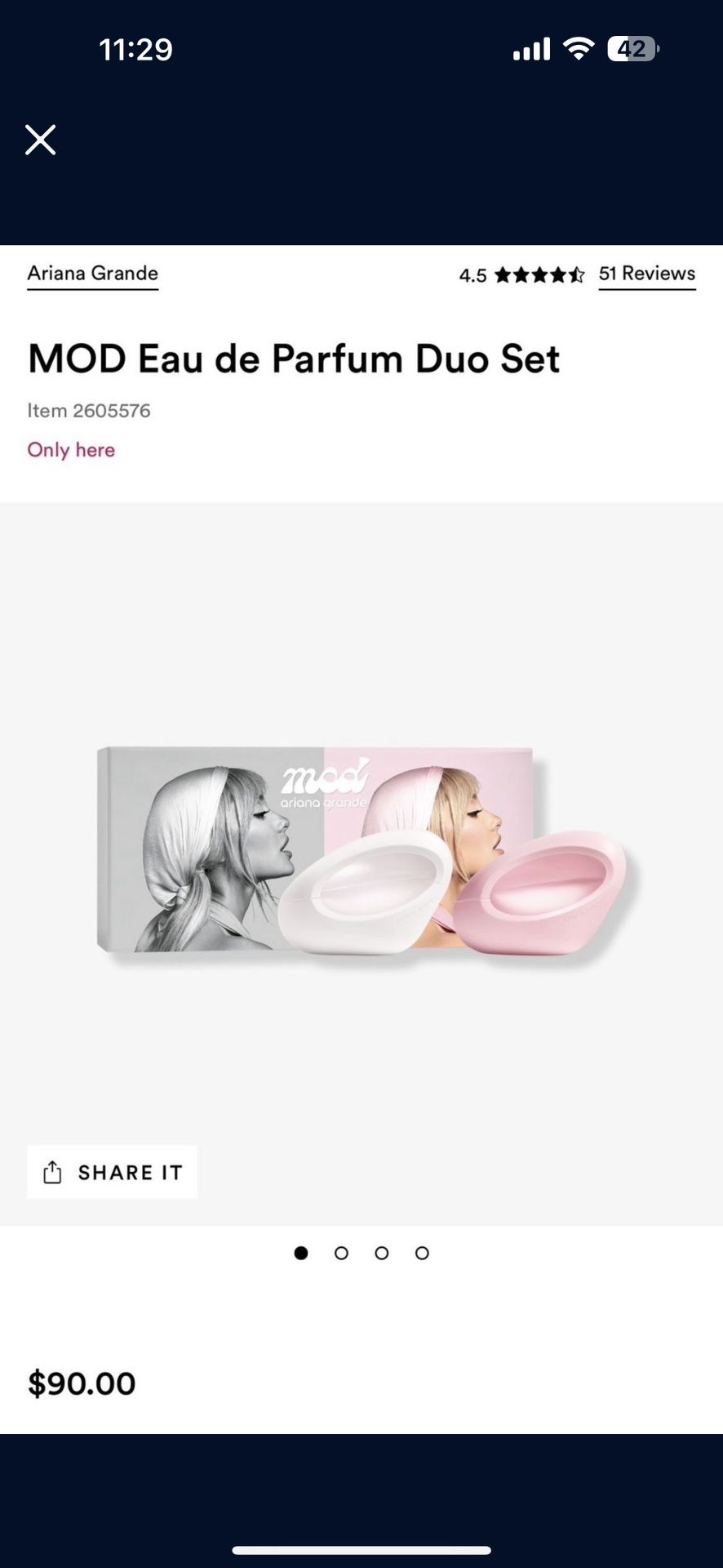 Ariana Grande MOD perfume Set
