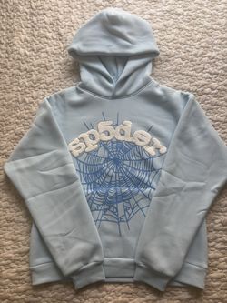 Sp5der Web Hoodie Sky blue