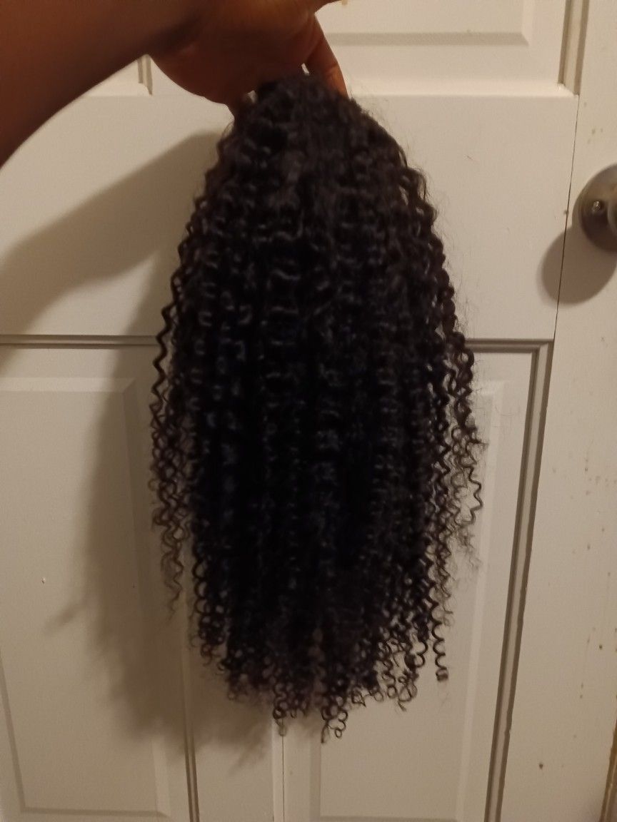 Simidola Kinky Curly Human Half Wig