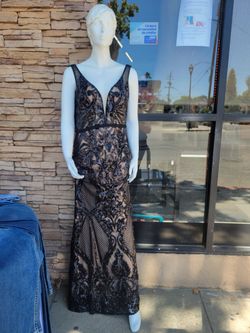 Black Sequin Dress