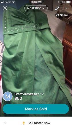 Prom dress size 12