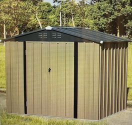 Metal Outdoor Shed With Lockable Door