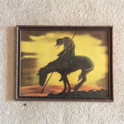 Antique 1926 Art Print End of Trail by James Earle Fraser.