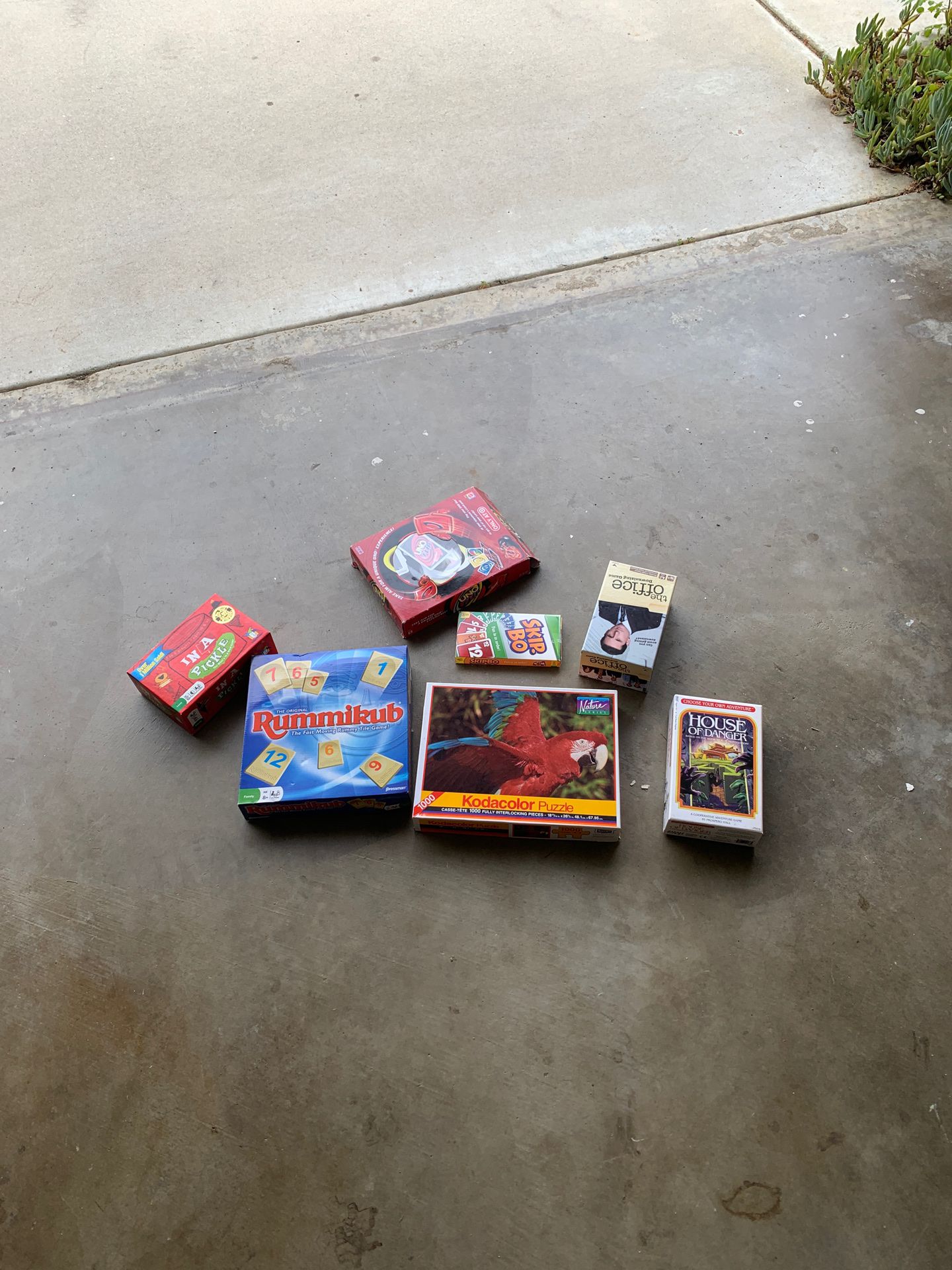 Board games and a puzzle (barely used)