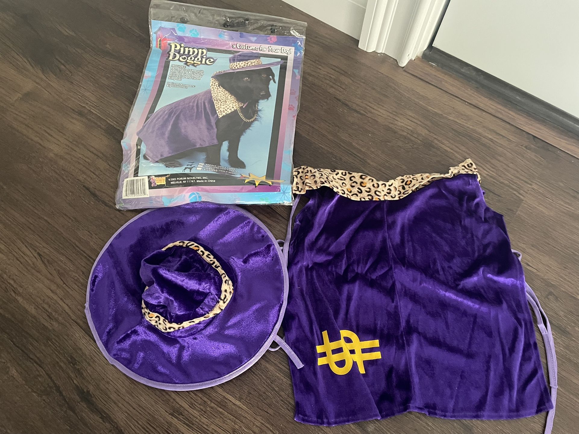 Pet “pimp” Costume Size Small