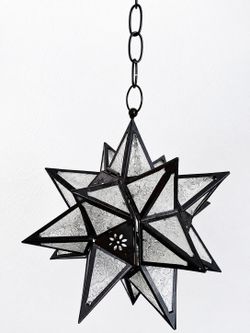 Hanging Glass Star Pendant Decor