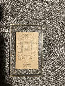 Framed Ticket Of Norte Dame And Michigan From 1942