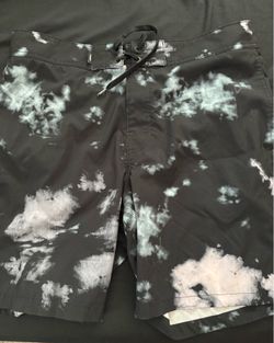 Mens Vans tie-dye swimming trunks suit