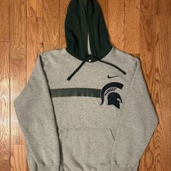 Michigan State Spartans Nike Vintage Hoodie Size Medium