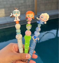 Frozen Character Beaded Rhinestone Pens