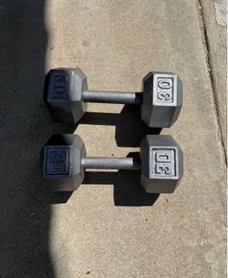 30 lb dumbbells x 2