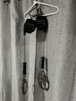 Double/doble yoyo self-retracting fall protector cable