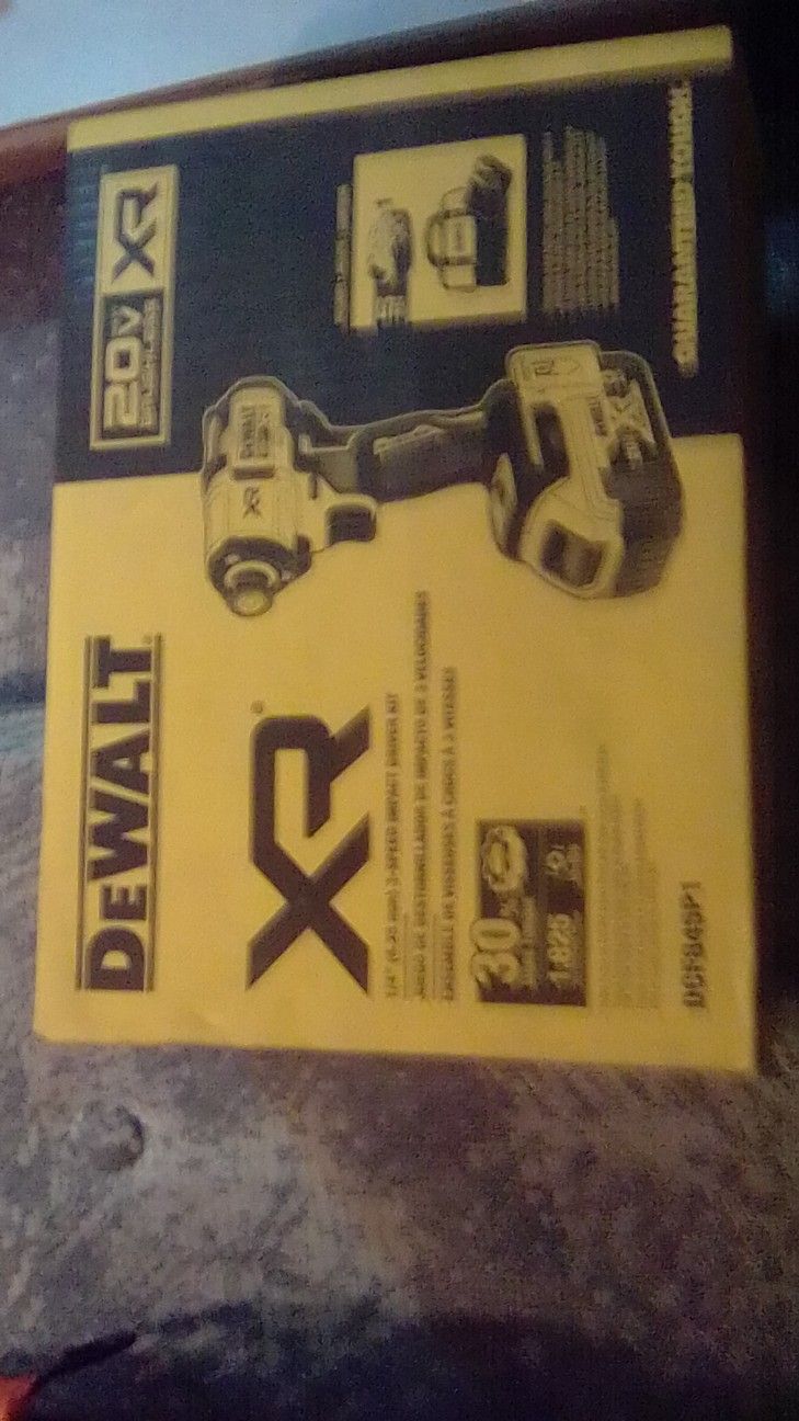 DeWalt XR 20v Impact Set