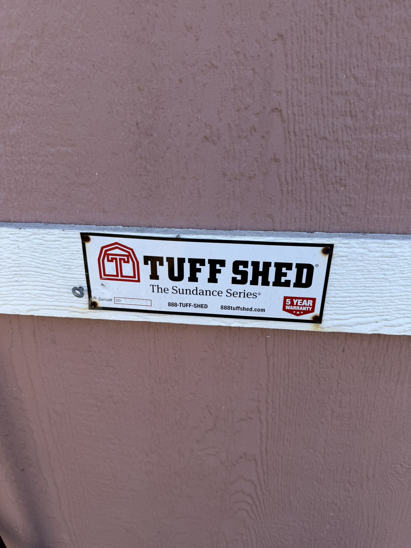 10x12 Tuff shed  FREE