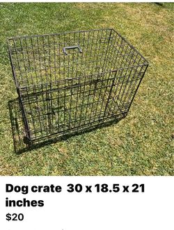 Dog crate prices, firm, and pick up only in Covina
