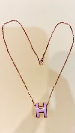 Hermes mini Pop H pendant necklace