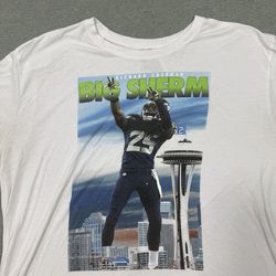 Vintage Nike Richard Sherman Seattle Seahawks Big Sherm t shirt