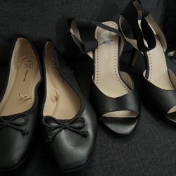 New Heels (women’s 8) & Flats used twice (8 1/2)