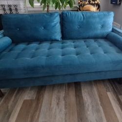 Beautiful Turquoise Sofa