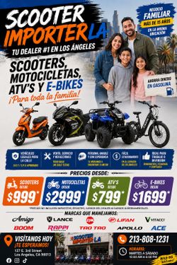 🚦 ¡TU TIENDA DE SCOOTERS, MOTOCICLETAS Y ATV'S EN LOS ÁNGELES! 🚦