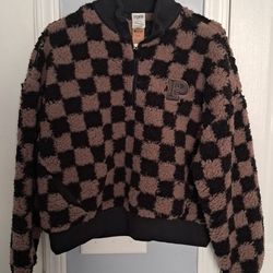 NWT VICTORIA'S SECRET PINK COZY HALF ZIP FLEECE  SZ MEDIUM  PULLOVER 
