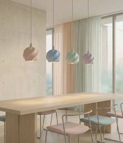 Swirl Pendant Lamps – Soft Pastel Colors