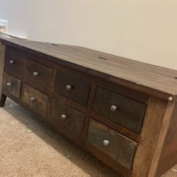 Barn Wood Pattern Living Room Table 