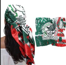 Mexico-theme printed scarf