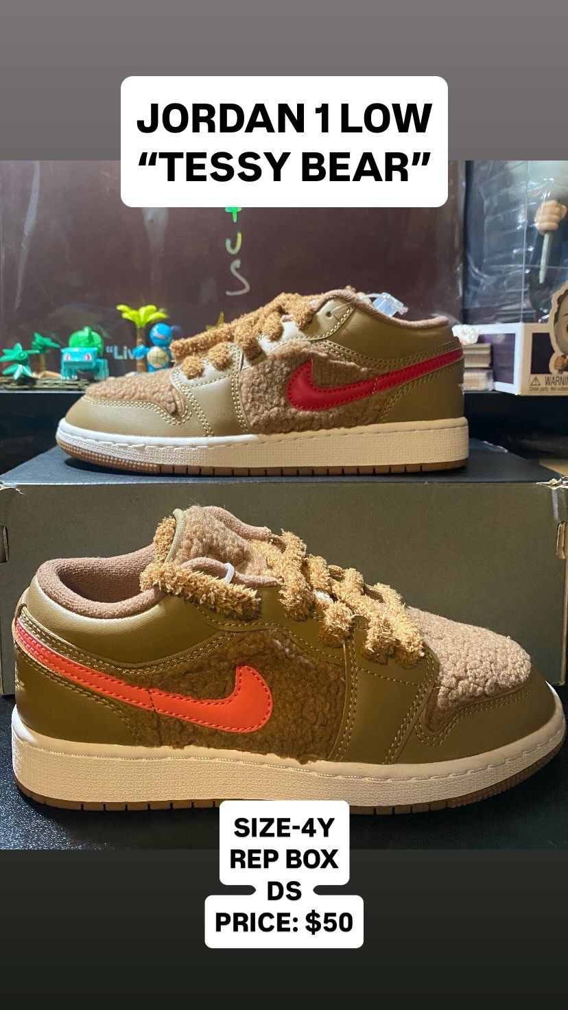 JORDAN 1 LOW TEDDY BEAR
