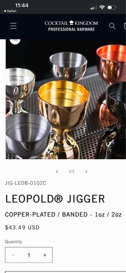 Collectible shaker and Jigger