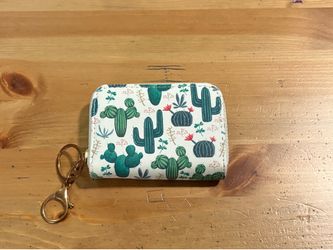 Small Cactus Card Holder Wallet