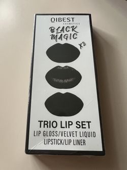 Cosmetics Black Magic Trio Lip Set Lip Gloss/Velvet Liquid Lipstick/Lip Liner