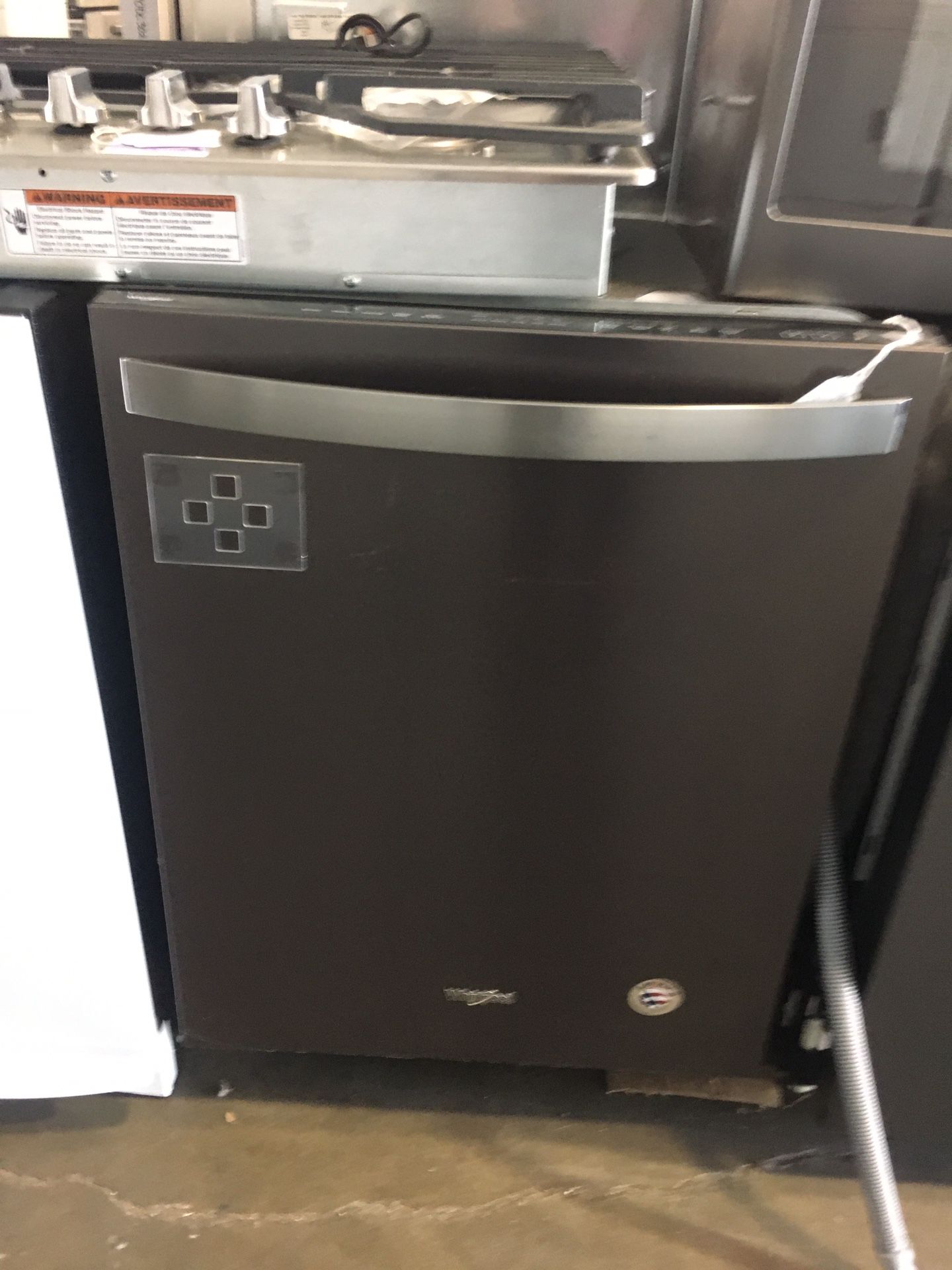 Whirlpool Black stainless dishwasher