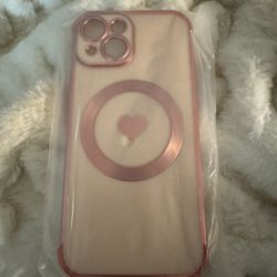 iPhone 15 Pink Heart Case. Brand New. 