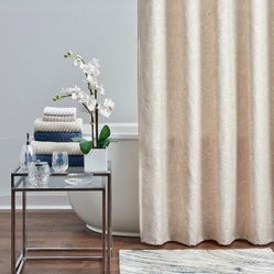 Shower Curtain Gold 72 X 72”