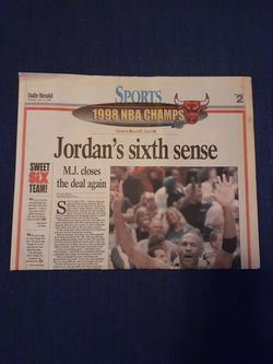 Daily Herald June 15th 1998 Sports section