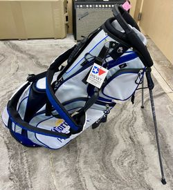 Corona Premier DIS/VET Golf Stand Bag - White Blue - like New With Tags