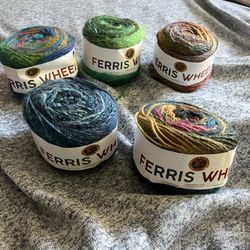 5 Ferris Wheel Yarn Skeins