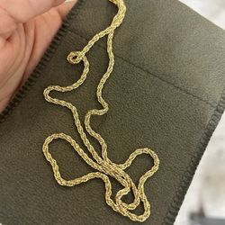 10k Gold 18in Hollow Chain