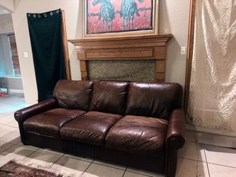 Leather couch