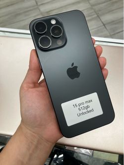 Like new 15 pro max unlocked cash or $50 down