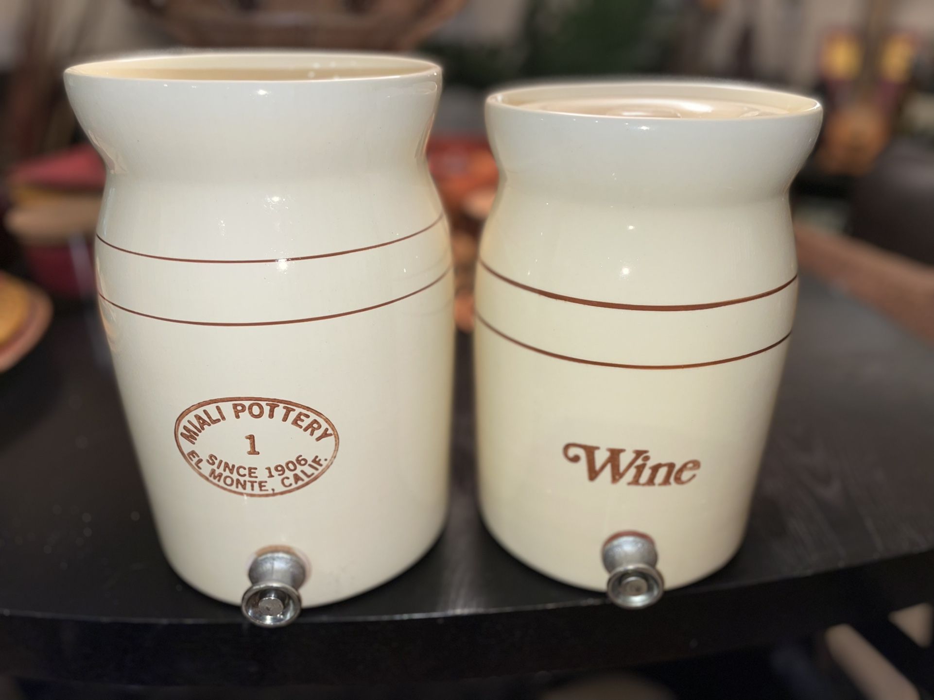 Vintage Miali Pottery & Gaetano Pottery Drink/Wine Dispenser