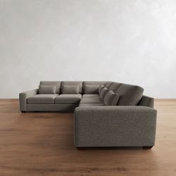 Pottery Barn Big Sur Down Blend Sectional Couch – Graphite Gray – Excellent Condition